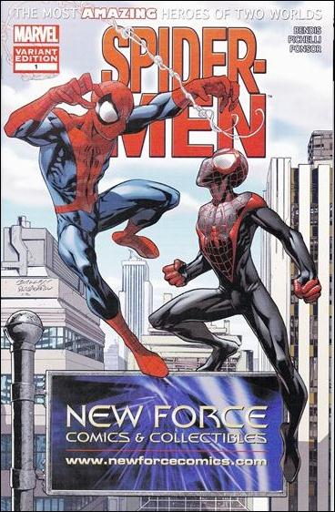 Spider-Men issue 1-MO Mark Bagley New Force Comics Cover 1/500