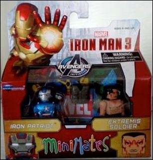 Marvel Minimates figure 143 Iron Patriot and Extremis Soldier