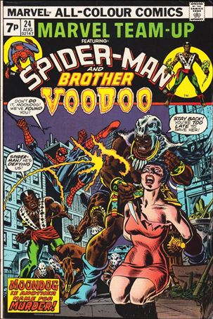Marvel Team-Up (1972) issue 24-B UK Price Cover