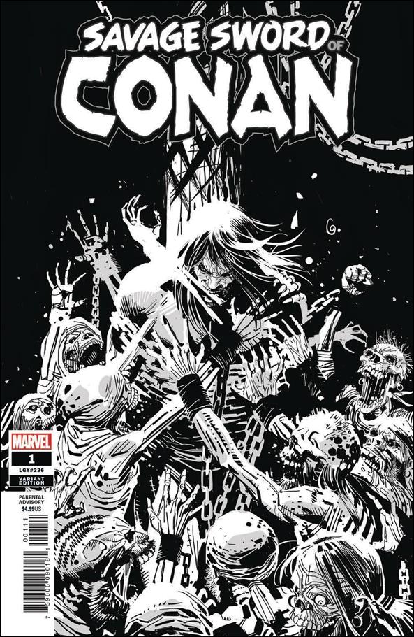 Savage Sword of Conan (2019) issue 1-F Ron Garney 1:50 Black and White Cover