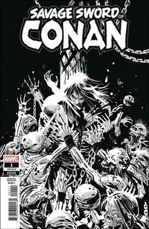 Savage Sword of Conan (2019) issue 1-F Ron Garney 1:50 Black and White Cover