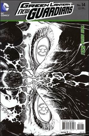 Green Lantern: New Guardians  issue 14-B Wraparound 1:25 Sketch Cover