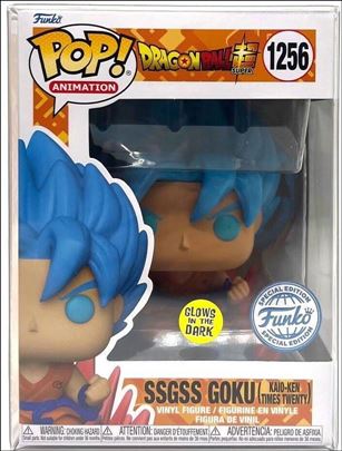 POP! Animation figure 1256-B SSGSS Goku (Kaio-Ken Times Twenty) (GITD)