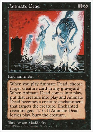 Magic the Gathering: 5th Edition (Base Set) card 140 Animate Dead