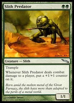 Magic the Gathering: Mirrodin (Base Set) card 129 Slith Predator