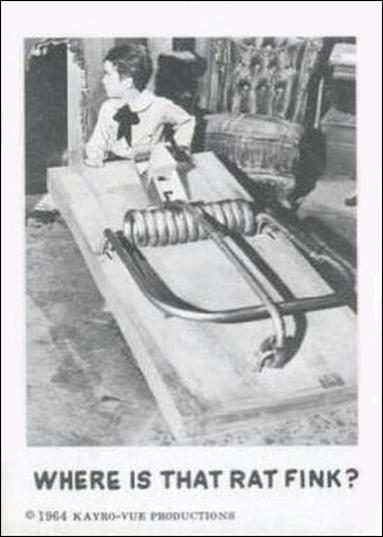Munsters (Base Set) card 18 Where is that Rat Fink?