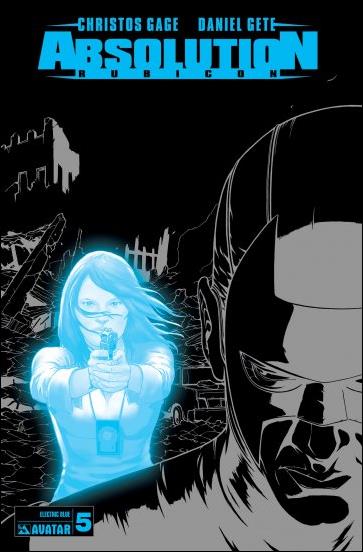 Absolution: Rubicon issue 5-D Electric Blue Cover 1:3