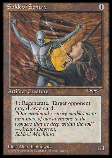Magic the Gathering: Alliances (Base Set) card 132-B Soldevi Sentry