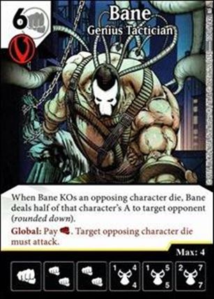 DC Comics Dice Masters World's Finest card 108 Bane: Genius Tactician 