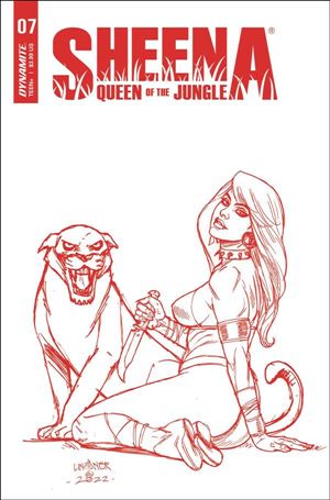 Sheena: Queen of the Jungle (2021) issue 7-I Joseph Michael Linsner 1:10 Red Line Art Cover