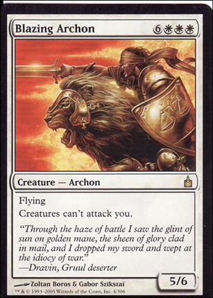 Magic the Gathering: Ravnica (Base Set)  card 4 Blazing Archon