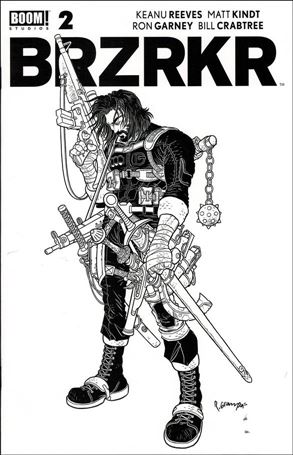 BRZRKR issue 2-L Rafael Grampa 1:20 Secret Black and White Cover