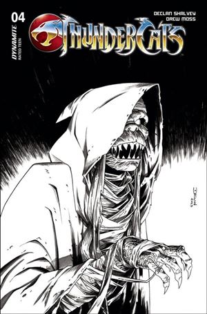 Thundercats (2024) issue 4-M Declan Shalvey 1:15 Black and White Cover
