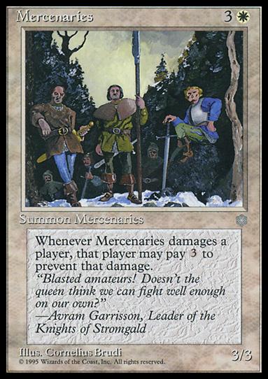 Magic the Gathering: Ice Age (Base Set) card 44 Mercenaries