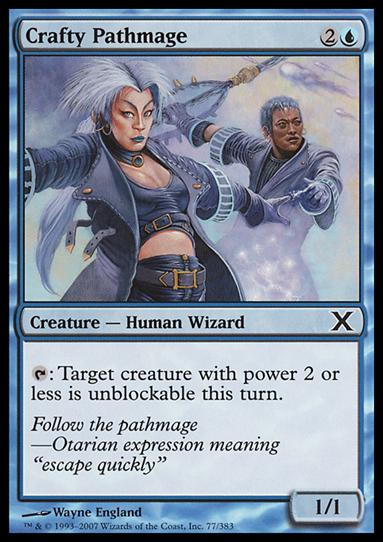 Magic the Gathering: 10th Edition (Base Set) card 77 Crafty Pathmage