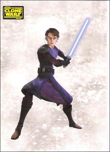 Star Wars: The Clone Wars Trading Card Stickers (Base Set) card 1 Anakin Skywalker