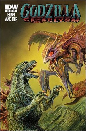 Godzilla: Cataclysm issue 3-B Bob Eggleton Subscription Cover
