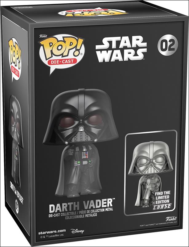 POP! Die-Cast Star Wars figure 2-B Darth Vader (Silver) Chase Funko Shop Exclusive