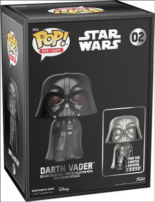 POP! Die-Cast Star Wars figure 2-B Darth Vader (Silver) Chase Funko Shop Exclusive