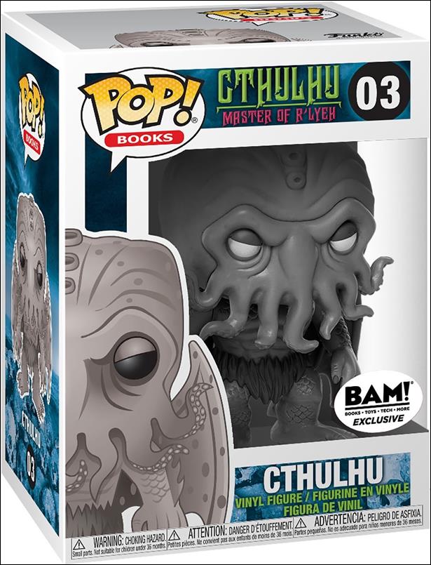 POP! Books figure 3-G Cthulhu (Black & White) BAM! Exclusive