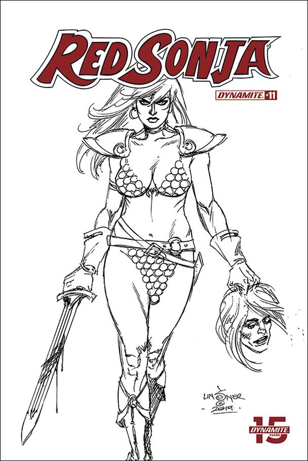 Red Sonja (2019) issue 11-O Joseph Michael Linsner 1:30 Black and White Cover