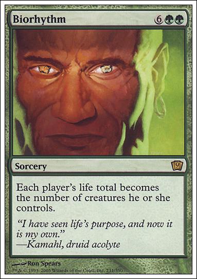 Magic the Gathering: 9th Edition (Base Set) card 231 Biorhythm