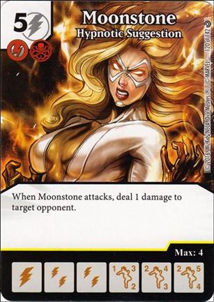 Marvel Dice Masters Civil War card 120 Moonstone: Hypnotic Suggestion 