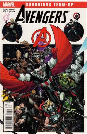 Guardians Team-Up issue 1-E Nick Bradshaw Marvel Collector Corps Cover