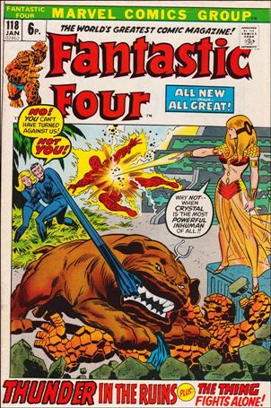 Fantastic Four (1961) issue 118-B UK Price Cover