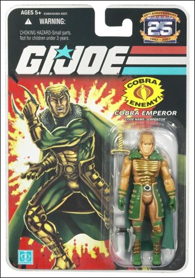 G.I. Joe 25th Anniversary Basic 3 3/4" Action Figures figure 27 Serpentor (Cobra Emperor)