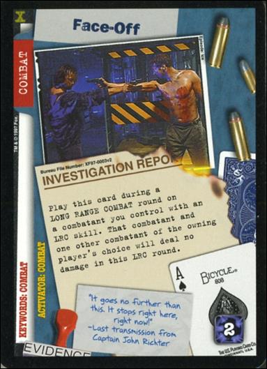 X-Files: The Truth Is Out There (Base Set) card XF97-0003v2 Face-off