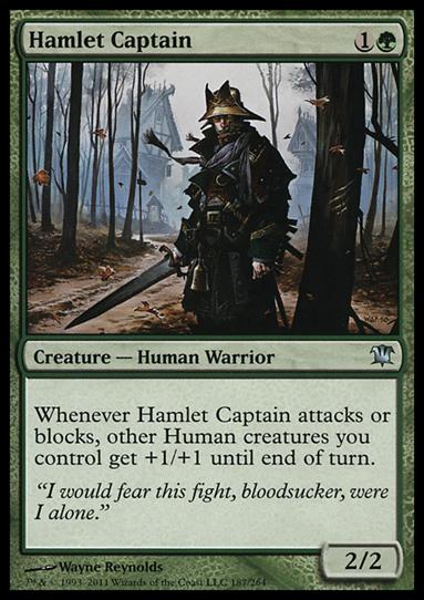 Magic the Gathering: Innistrad (Base Set) card 187 Hamlet Captain