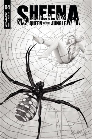 Sheena: Queen of the Jungle (2021) issue 4-Q Arthur Suydam 1:30 Black & White Cover