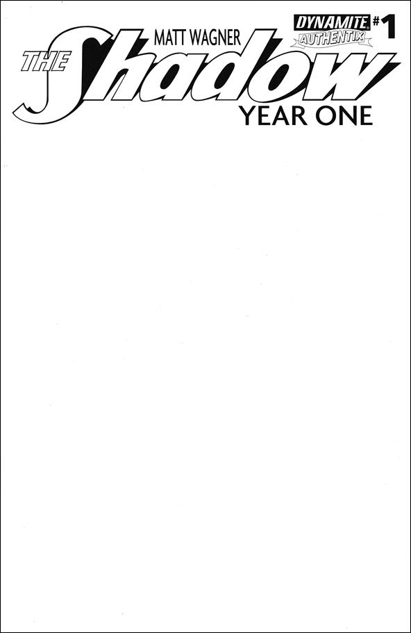 Shadow Year One issue 1-F Blank Authentix Cover