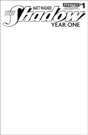 Shadow Year One issue 1-F Blank Authentix Cover