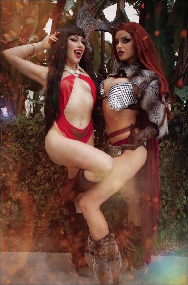 Vampirella vs Red Sonja issue 1-J 1:25 Cosplay Virgin Photo Cover