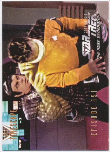 Star Trek: The Next Generation - The Episode Collection Season Six (Base Set) card 611 Timescape, Episode 151B