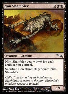 Magic the Gathering: Mirrodin (Base Set) card 72 Nim Shambler