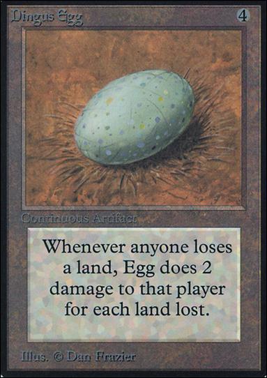 Magic the Gathering: Limited Edition Alpha (Base Set) card 241 Dingus Egg