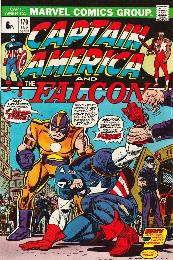 Captain America (1968) issue 170-B UK Price Cover