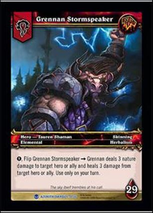 World of Warcraft: Heroes of Azeroth (Oversized Hero Subset) card 10 Grennan Stormspeaker