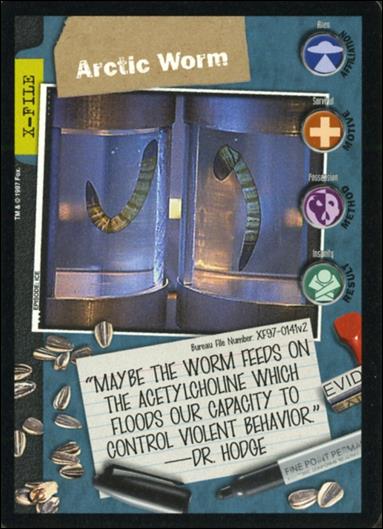 X-Files: The Truth Is Out There (Base Set) card XF97-0141v2 Arctic Worm