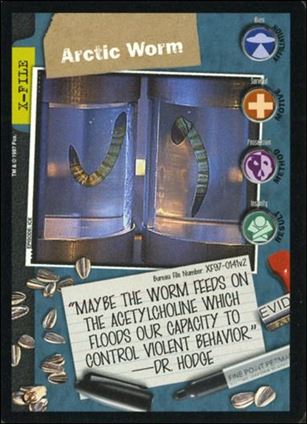 X-Files: The Truth Is Out There (Base Set) card XF97-0141v2 Arctic Worm