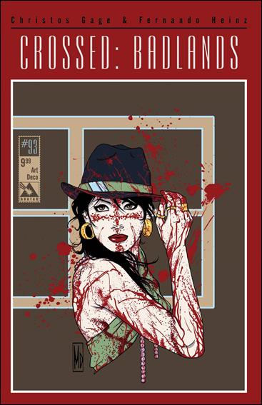 Crossed: Badlands issue 93-F Art Deco Cover