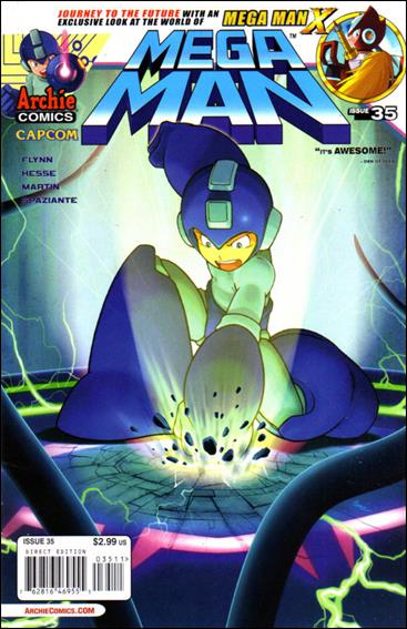 Mega Man issue 35 Patrick "Spaz" Spaziante Cover