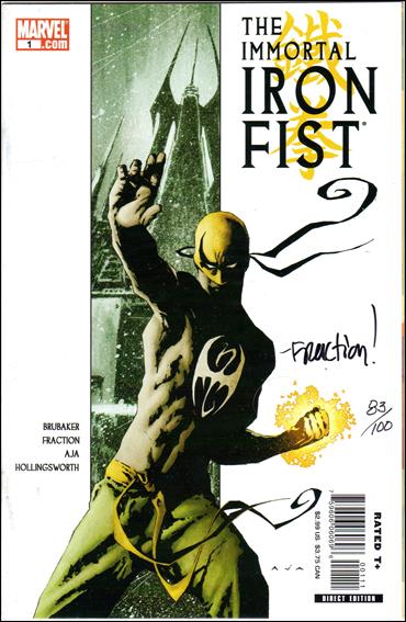 Immortal Iron Fist issue 1-D DF (Signed by Matt Fraction) 1/100
