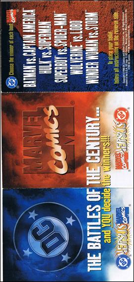 DC Versus Marvel / Marvel Versus DC (Ballot Promo) card 1 The Battles of the Century...