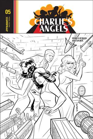 Charlie's Angels issue 5-C Joe Eisma 1:10 Black & White Cover