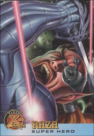 1996 Fleer X-Men International (Base Set) card 57 Raza