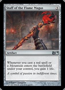 Magic the Gathering: 2014 Core Set (Base Set) card 220 Staff of the Flame Magus